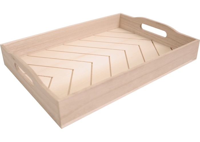 Ξύλινος δίσκος με περίτεχνη βάση 36,5x26,5x6cm Ξύλινος δίσκος με περίτεχνη βάση 36,5x26,5x6cm