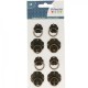 Μεταλλικό χερούλι 30x33mm , 20x28mm 8τεμ Μεταλλικό χερούλι 30x33mm , 20x28mm 8τεμ