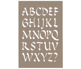 Στένσιλ ABC κεφαλαία #4 Στένσιλ ABC κεφαλαία #4