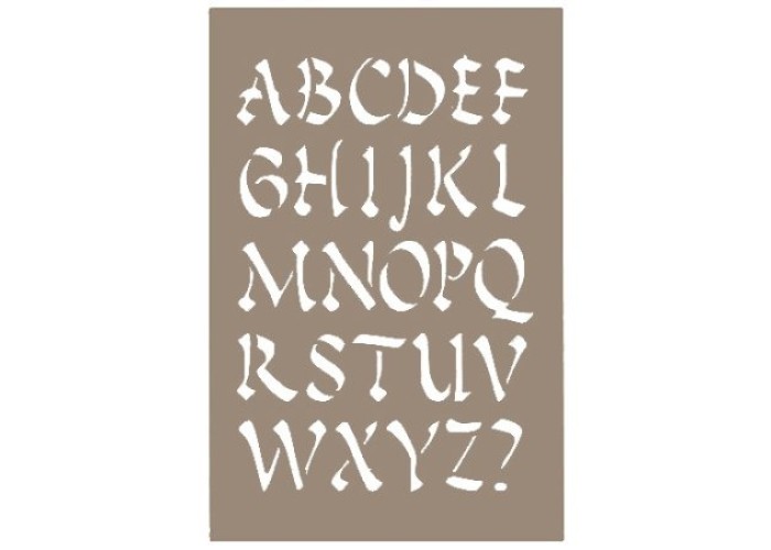 Στένσιλ ABC κεφαλαία #4 Στένσιλ ABC κεφαλαία #4