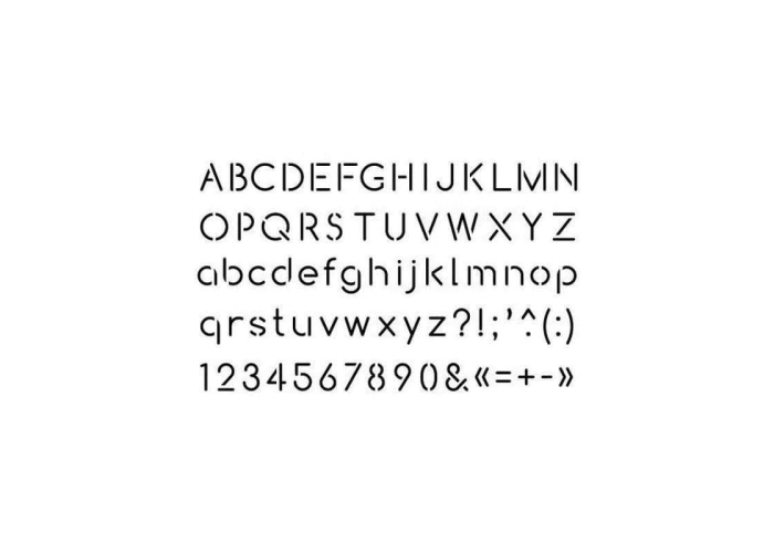 Στενσιλ ABC 10x15cm ( Συνολικό μέγεθος) Στενσιλ ABC 10x15cm ( Συνολικό μέγεθος)