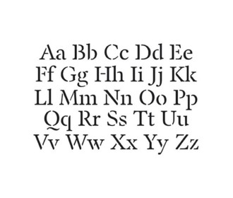 Στενσιλ ABC 19,5x15cm ( Συνολικό μέγεθος) Στενσιλ ABC 19,5x15cm ( Συνολικό μέγεθος)