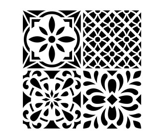 Στένσιλ Cement Tiles #1 30x30 cm Στένσιλ Cement Tiles #1 30x30 cm