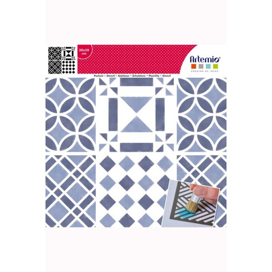 Στένσιλ Cement Tiles #3 30x30cm Στένσιλ Cement Tiles #3 30x30cm