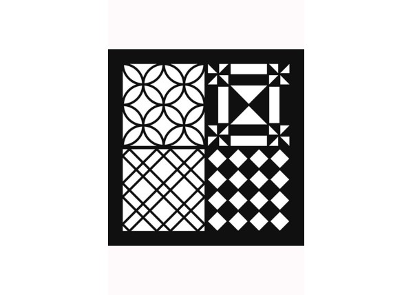 Στένσιλ Cement Tiles #3 30x30cm Στένσιλ Cement Tiles #3 30x30cm