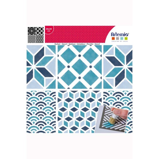 Στένσιλ Cement Tiles #4 30x30cm Στένσιλ Cement Tiles #4 30x30cm