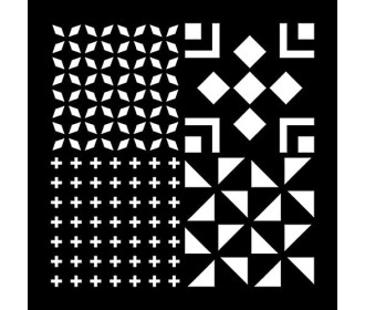 Στένσιλ Cement Tiles #6 30x30cm Στένσιλ Cement Tiles #6 30x30cm