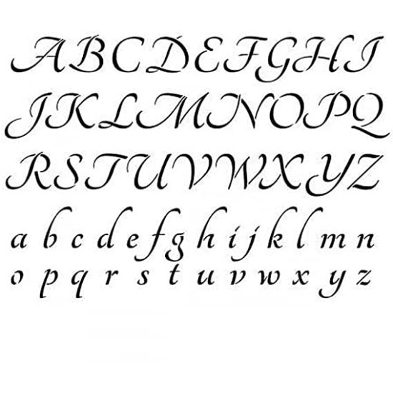 Στενσιλ ABC 24x21,50cm ( Συνολικό μέγεθος)