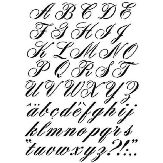 Στένσιλ Alphabet A3 30x40