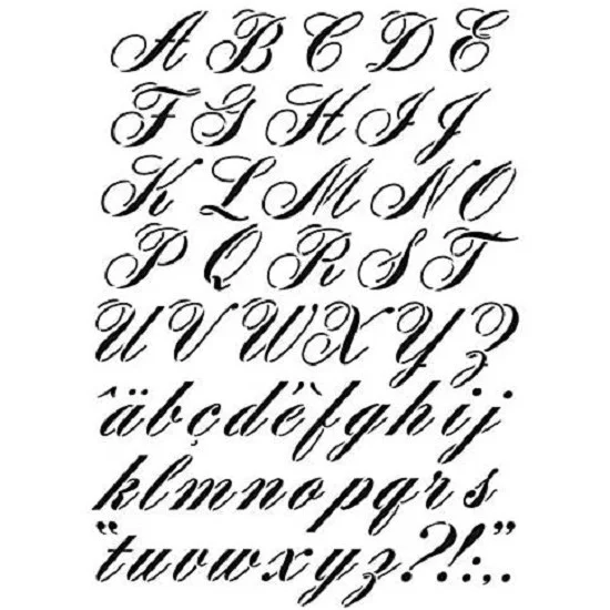 Στένσιλ Alphabet A3 30x40