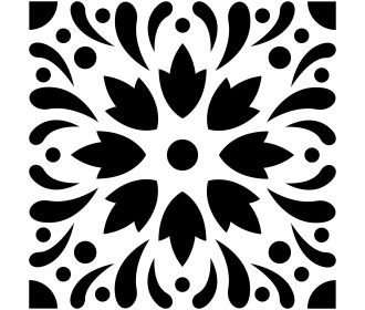 Στένσιλ Cement Tile #4 15x15cm Στένσιλ Cement Tile #4 15x15cm