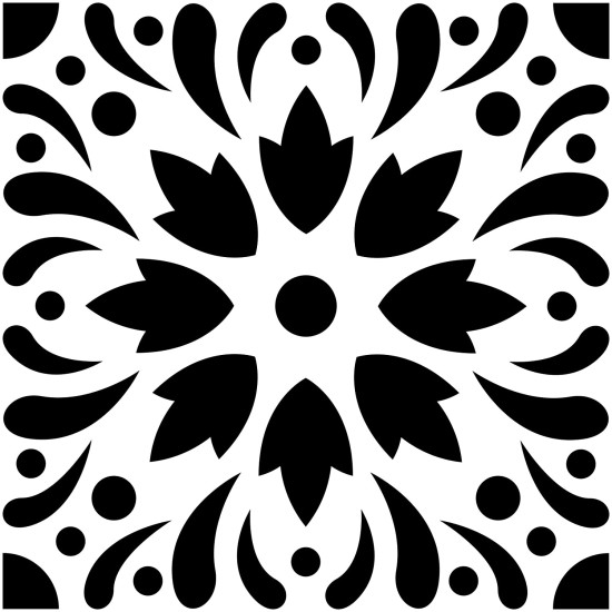 Στένσιλ Cement Tile #4 15x15cm