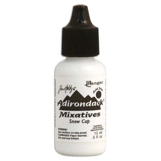Adirondack alcohol ink snow cap