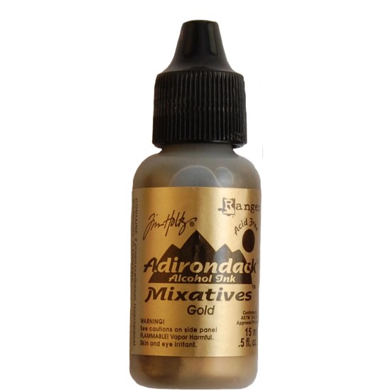 Ranger • Adirondack alcohol ink Mixatives Gold 15ml Ranger • Adirondack alcohol ink Mixatives Gold 15ml