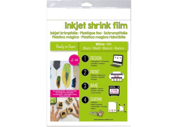 Shrink Plastic Λευκό Εκτυπώσιμο (InkJet) A4 5 Φύλλα Shrink Plastic Λευκό Εκτυπώσιμο (InkJet) A4 5 Φύλλα