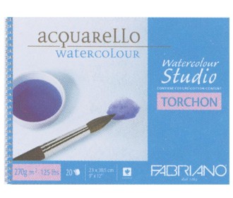 Fabriano μπλοκ σπιράλ watercolour περφορέ 32x41εκ. Fabriano μπλοκ σπιράλ watercolour περφορέ 32x41εκ.