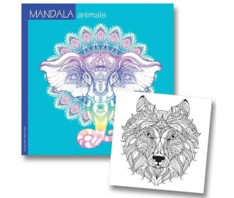 Βιβλίο ζωγραφικής  mandala animals 23x23εκ. 36φ. 120γρ.