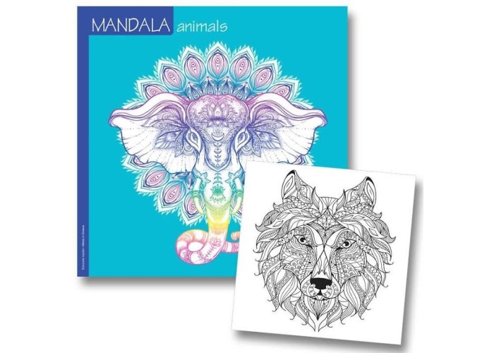 Βιβλίο ζωγραφικής mandala animals 23x23εκ. 36φ. 120γρ. Βιβλίο ζωγραφικής mandala animals 23x23εκ. 36φ. 120γρ.