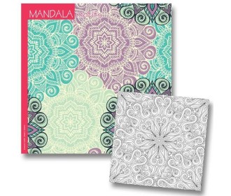 Βιβλίο ζωγραφικής mandala motifs 23x23εκ. 36φ. 120γρ.