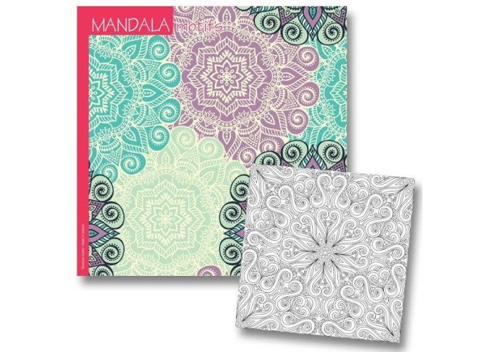 Βιβλίο ζωγραφικής mandala motifs 23x23εκ. 36φ. 120γρ. Βιβλίο ζωγραφικής mandala motifs 23x23εκ. 36φ. 120γρ.