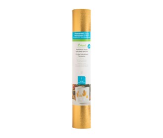 Cricut  Premium Vinyl ™ Textured Metallic, Gold 30.5cm x 122cm Cricut  Premium Vinyl ™ Textured Metallic, Gold 30.5cm x 122cm