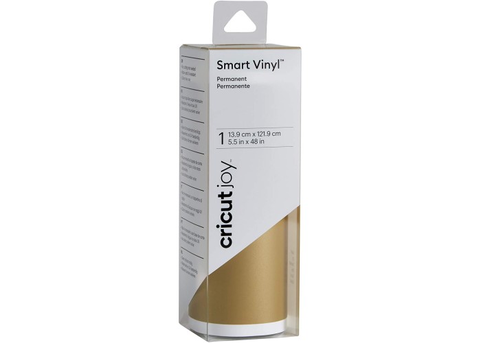 Cricut Joy Smart Vinyl – Permanent, Gold Αυτοκόλλητο 13.9cm x 121.9cm Cricut Joy Smart Vinyl – Permanent, Gold Αυτοκόλλητο 13.9cm x 121.9cm