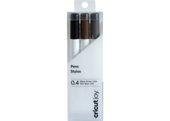 Cricut Joy Pens 0.4 Mm Black, Brown, Grey