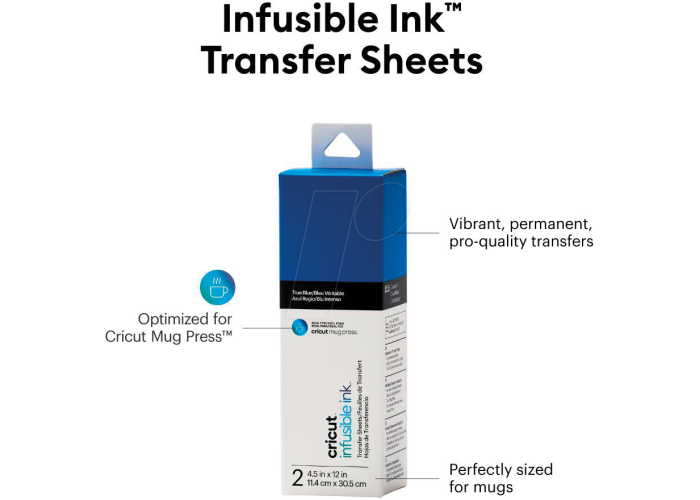 Cricut Joy Infusible Ink Transfer sheets 2τεμ Μπλε Cricut Joy Infusible Ink Transfer sheets 2τεμ Μπλε