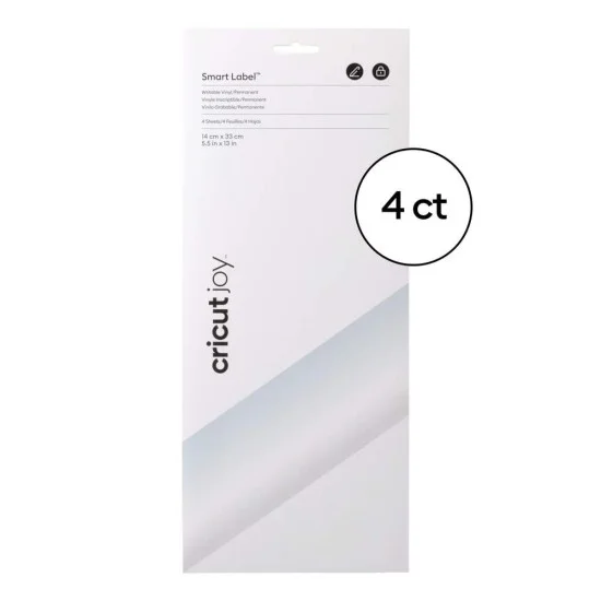 Cricut Joy™ Smart Label™ Writable Vinyl – Permanent, Transparent 33x14cm 4φύλλα