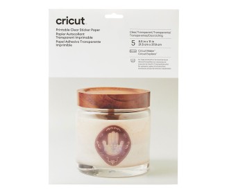 Cricut Εκτυπώσιμα Αυτοκόλλητα Διαφανή Φύλλα - 5φύλλα  21.5cm x 28cm Cricut Εκτυπώσιμα Αυτοκόλλητα Διαφανή Φύλλα - 5φύλλα  21.5cm x 28cm