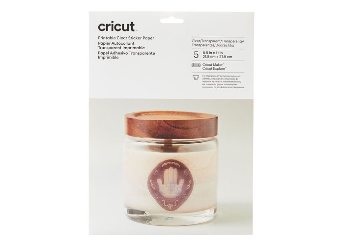 Cricut Εκτυπώσιμα Αυτοκόλλητα Διαφανή Φύλλα - 5φύλλα 21.5cm x 28cm Cricut Εκτυπώσιμα Αυτοκόλλητα Διαφανή Φύλλα - 5φύλλα 21.5cm x 28cm