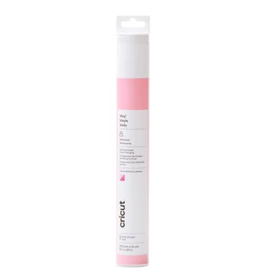 Cold-Activated, Color-Changing Vinyl – Light Pink - Magenta 30,5cm x 61cm
