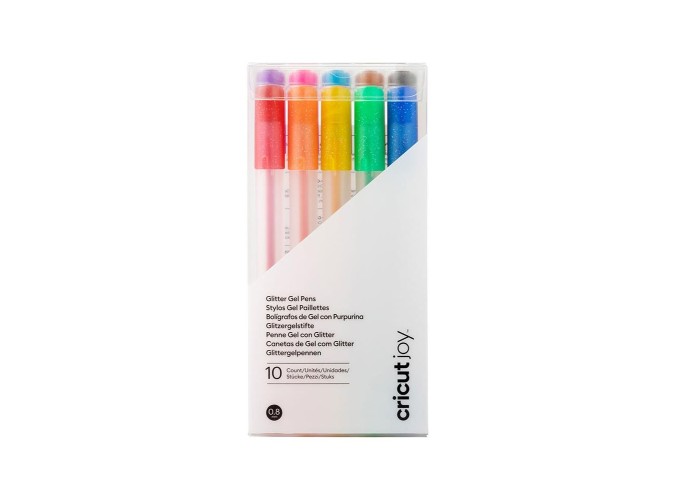 Cricut Joy™ Glitter Gel Pens 0.8 mm, Rainbow 10χρώματα Cricut Joy™ Glitter Gel Pens 0.8 mm, Rainbow 10χρώματα