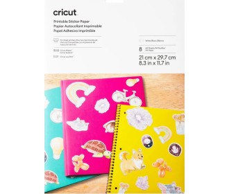 Cricut Λευκά Εκτυπώσιμα Φύλλα Για Δημιουργία Αυτοκόλλητου -  8φύλλα 21,5cm X 29.7cm Cricut Λευκά Εκτυπώσιμα Φύλλα Για Δημιουργία Αυτοκόλλητου -  8φύλλα 21,5cm X 29.7cm