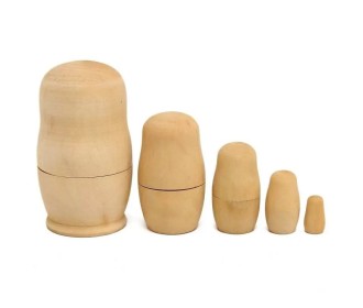 Σετ Ξύλινες κούκλες 5τεμ (από 12cm-2.50cm) Σετ Ξύλινες κούκλες 5τεμ (από 12cm-2.50cm)