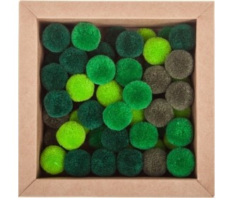 Πομ πομ 20mm 60 τεμάχια - Mix Πράσινο Soft Merino Wool Πομ πομ 20mm 60 τεμάχια - Mix Πράσινο Soft Merino Wool