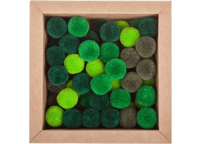 Πομ πομ 20mm 60 τεμάχια - Mix Πράσινο Soft Merino Wool Πομ πομ 20mm 60 τεμάχια - Mix Πράσινο Soft Merino Wool