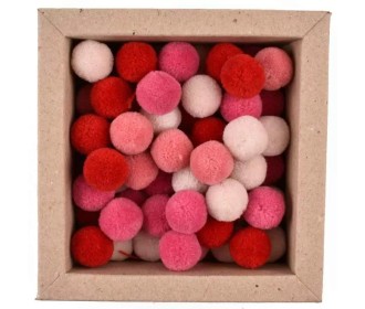 Πομ Πομ 20mm 60 Τεμάχια - Mix (Pastel) Ροζ Soft Merino Wool Πομ Πομ 20mm 60 Τεμάχια - Mix (Pastel) Ροζ Soft Merino Wool