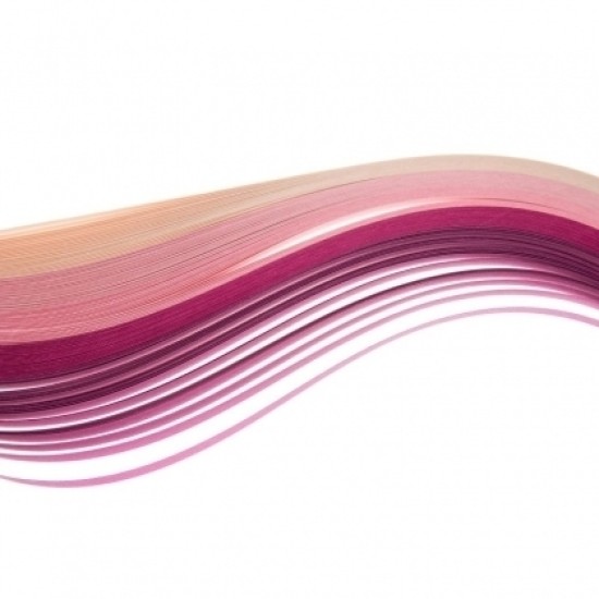 Xαρτολωρίδες Quilling 130gr 25τεμ 3mm 30cm - Αποχρώσεις Ροζ Xαρτολωρίδες Quilling 130gr 25τεμ 3mm 30cm - Αποχρώσεις Ροζ