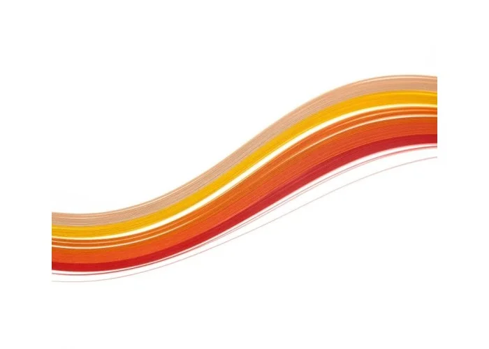 Xαρτολωρίδες Quilling 130gr 25τεμ 3 mm - αποχρώσεις Πορτοκαλί
