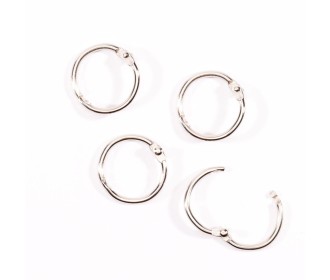 Book binding rings 20mm 12pcs Silver Book binding rings 20mm 12pcs Silver