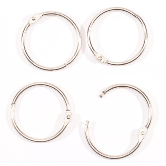 Book binding rings 38mm 12pcs Silver Book binding rings 38mm 12pcs Silver