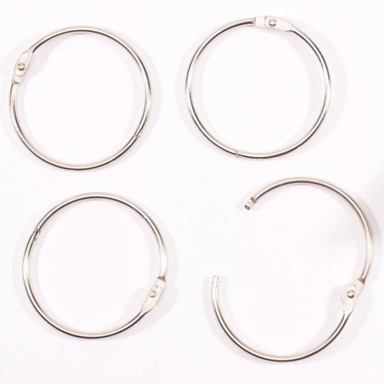 Book binding rings 50mm 12pcs Silver Book binding rings 50mm 12pcs Silver