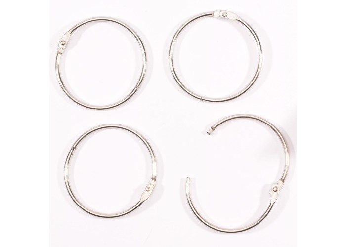 Book binding rings 50mm 12pcs Silver Book binding rings 50mm 12pcs Silver