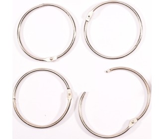 Book binding rings 75mm 6pcs Silver Book binding rings 75mm 6pcs Silver