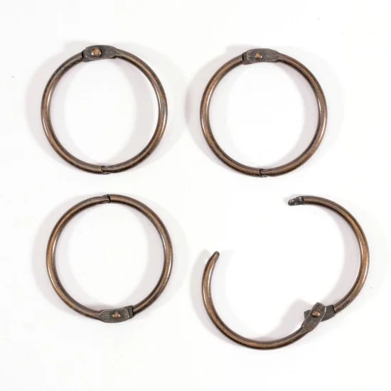 Book binding rings 32mm 12pcs Copper
