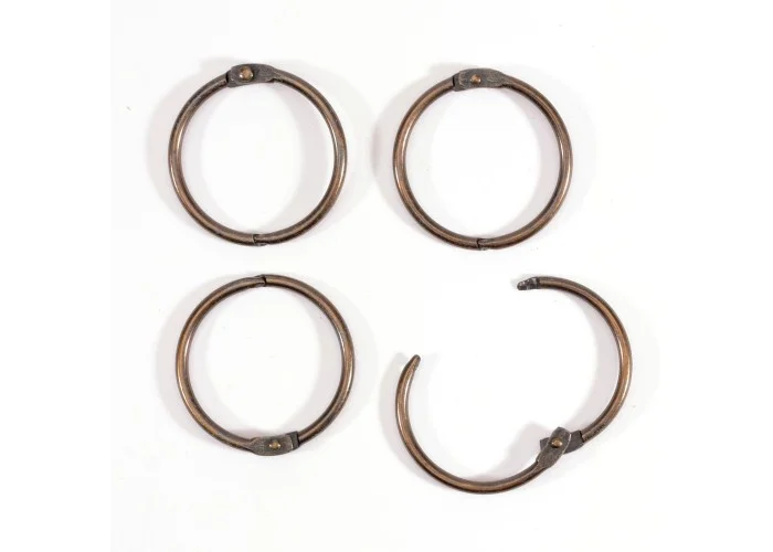 Book binding rings 32mm 12pcs Copper