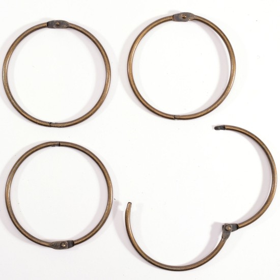 Book binding rings 75mm 6pcs Copper Book binding rings 75mm 6pcs Copper