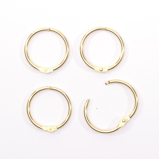 Book binding rings 32mm 12pcs Gold