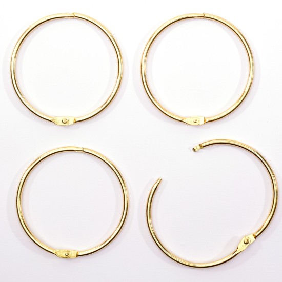 Book binding rings 75mm 6pcs Gold Book binding rings 75mm 6pcs Gold